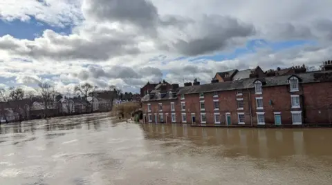 BBC Flooding in Shrewsbury
