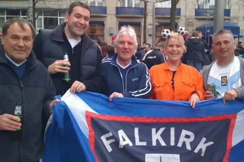Family handout Members of the Tartan Army