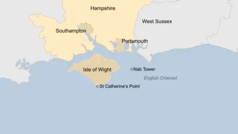 Graphic map showing dots where ships lost containers