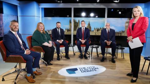 Stormont's five main parties taking part in the UTV election debate