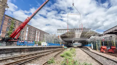 Network Rail The trainshed roof at the station