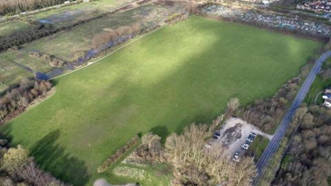 An aerial view of Bude Park in Hull