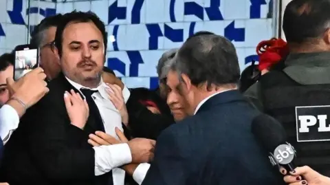 EPA Brazilian lawmaker Glauber Braga being forcibly removed from Congress 
