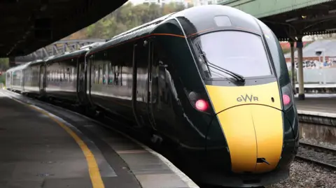 PA Media A Great Western Railway train alighting at Bristol Temple Meads
