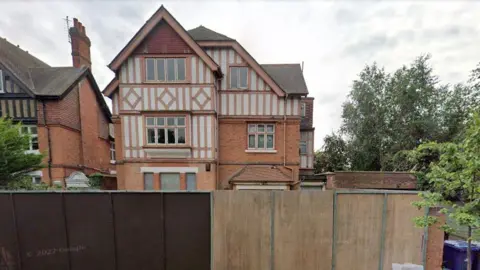 The former Victorian house in Ealing before it was demolished