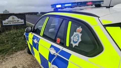 Police car in North Yorkshire