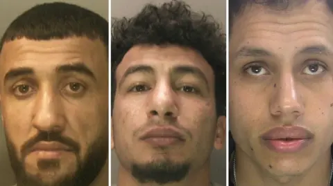 SussexPolice Three men. They have brown hair and brown eyes. 