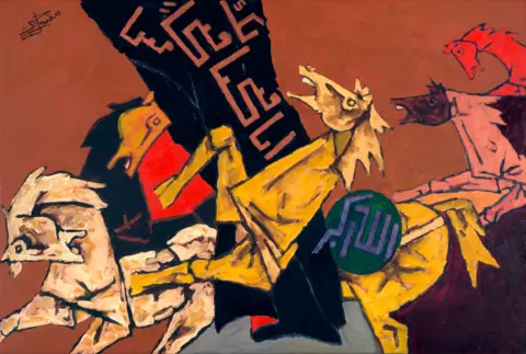 Qatar Foundation Ina fa Nata by MF Husain