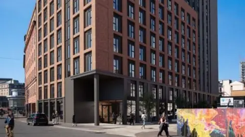 BBC Student housing in Glasgow. 