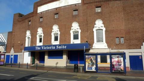 The outside of the Victoria Suite, pictured before the fire