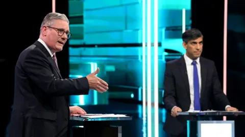 ITV/PA Media Keir Starmer and Rishi Sunak at the ITV debate