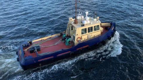 MAIB MV Biter at sea on a clear day