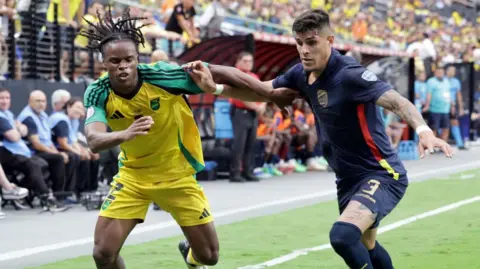  Dexter Lembikisa playing for Jamaica against Ecuador