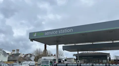 BBC Outside Vale Service Station