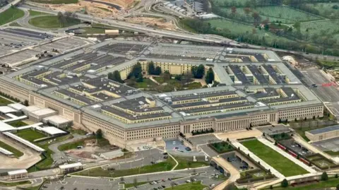 Getty Images Vista aérea do Pentágono em Washington DC