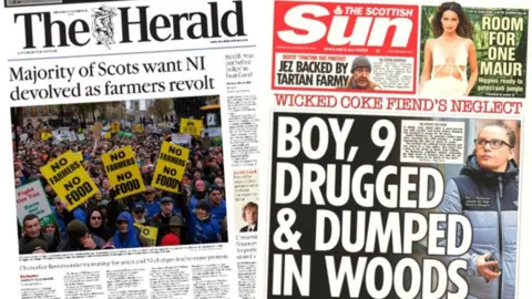 newspaper front pages 