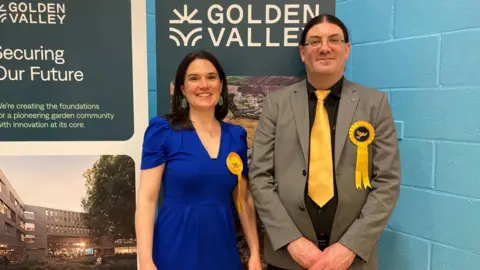 BBC Lib Dem's Victoria Atherstone and David Willingham who both held their seats