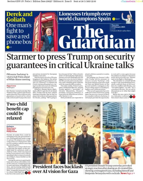 The Guardian Front Page