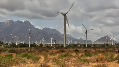 Getty Images A wind farm in India