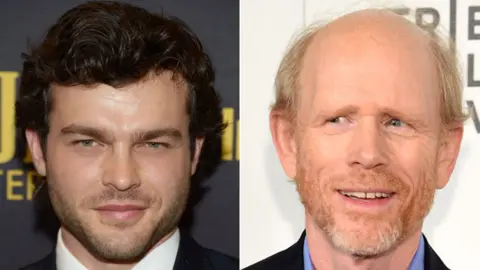 Getty Images Alden Ehrenreich and Ron Howard