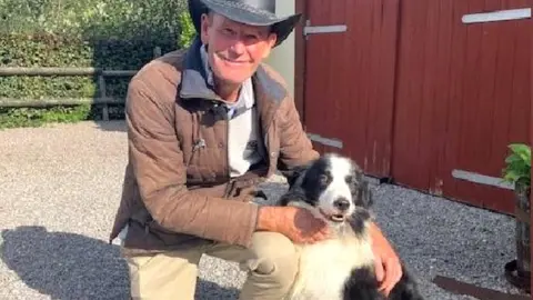 BBC Martin Winfield with his dog Chips