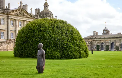 Antony Gormley's Time Horizon installation at Houghton Hall, Norfolk