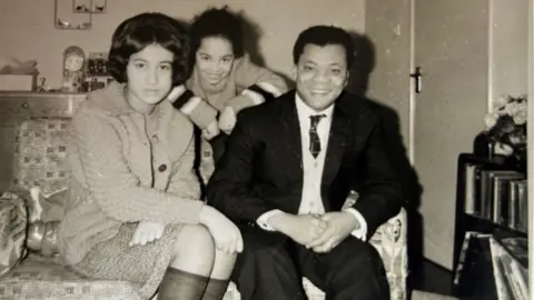 Ralph Ottey Lesley Morrison (left) and her best friend Dawn Walters with Ralph Ottey.