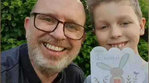 Richard Richard and his son Alfie