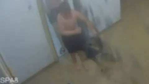Two brothers win damages after steam room door explodes.