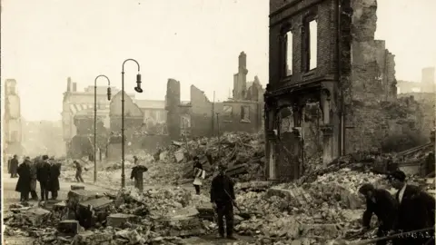 Public domain Cork was burned by British forces during the Irish War of Independence