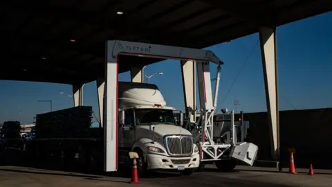 Getty Images Truck at border