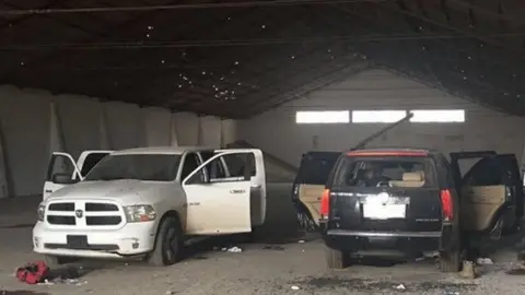 EPA Scene of the clashes between two armed groups near Las Varas community, Mexico. Photo: 5 July 2017