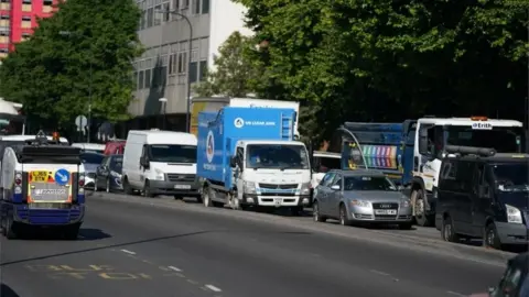 PA Media Traffic on Marylebone Road