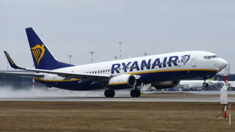 Reuters A Ryanair plane on the runway