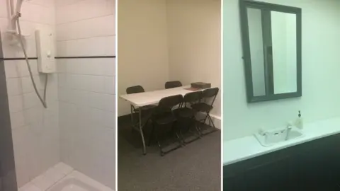 BBC Three pictures from inside the Safe Space centre in Northampton.