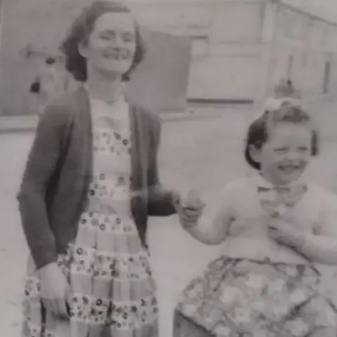 Anna Corrigan Anna, aged four, on a day trip with her late mother Bridget