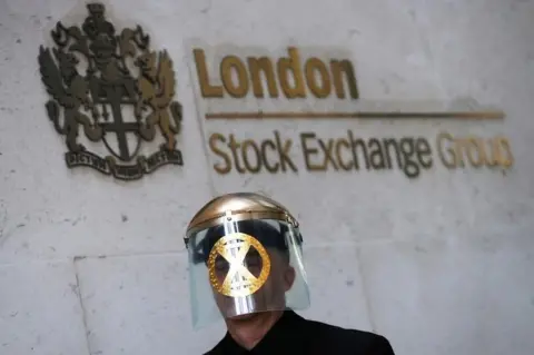 Reuters London Stock Exchange protester