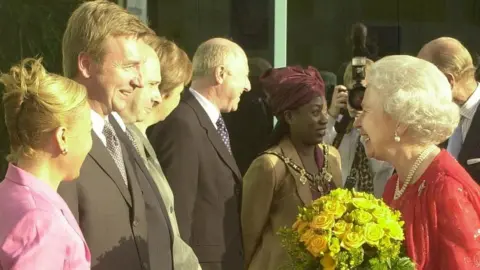 PA Media The Queen with Jayne Torvill