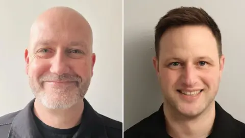 Lancashire Police Federation PC Simon Wheeler and PC Paul Rogers-Thomas