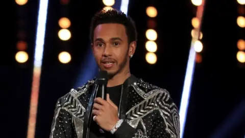 PA Lewis Hamilton seemed to refer to Stevenage as "the slums" on stage at the BBC Sports Personality of the Year Awards
