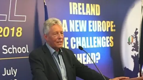 PA Peter Robinson at the MacGill Summer School on Friday