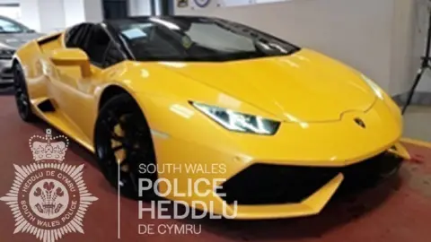South Wales Police Lamborghini seized