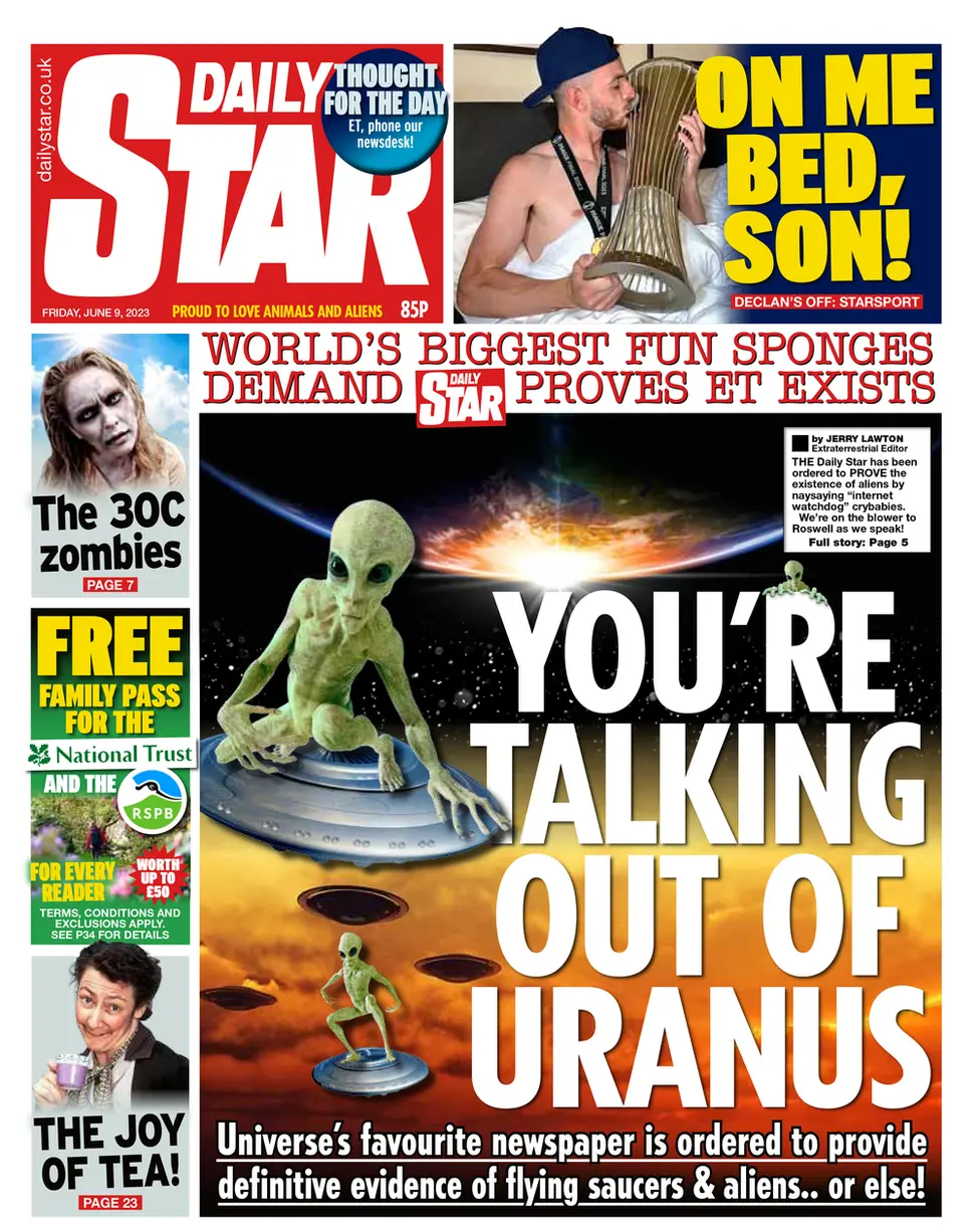 Daily Star front page
