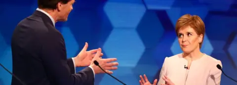 Getty Images Richard Tice and Nicola Sturgeon