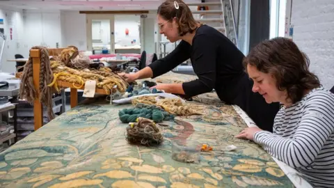 National Trust/James Dobson Conservators at work