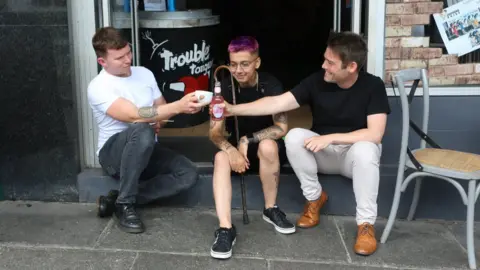 Gaz de Vere Sonny Green, Nate Doucette and Michael Sargood