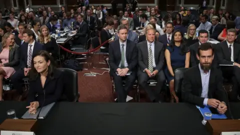 Getty Images Sheryl Sandberg and Jack Dorsey