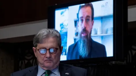 Reuters Jack Dorsey and Senator Kennedy