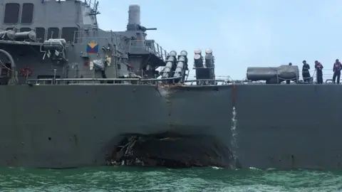Reuters USS John S McCain after the collision