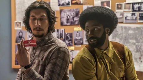 David Lee/Focus Fictures Adam Driver and John David Washington in BlacKkKlansman